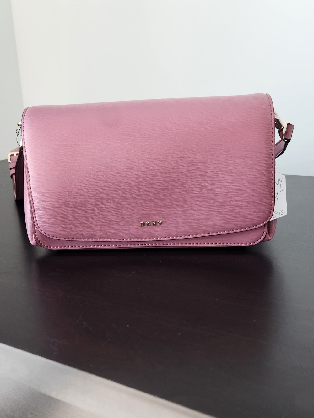 DKNY Mauve Pink Leather Crossbody Bag